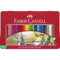 FABER-CASTELL 輝柏 油性 彩色鉛筆 油性色鉛筆 鐵盒 36色 /盒 115846