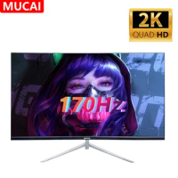MUCAI 27 Inch Monitor 2K 144Hz IPS Lcd Display QHD 180Hz Desktop Gaming Computer Screen Flat Panel HDMI-compatible/DP 2560*1440