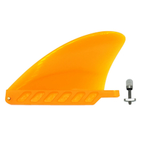 4.6นิ้ว Soft Flex Center Fin พร้อมสกรูครีบน้ำสีขาวสำหรับ Air Sup Long Board Surfboard Inflatable Paddle Board