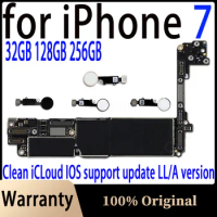 32GB 128GB 256G Original Motherboard For iPhone 7 / 7 Plus with Fingerprint with Touch ID Unlocked logic board For iPhone 7 Plus