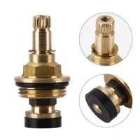 Brass Slow Opening Spool Faucet Hot And Cold Water Spool G1/2 Kitchen Sink Mixer Tap Stream Sprayer Head Yellow Mixer Tap