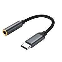 USB Type C To 3.5mm Portable 3.5 Mm Audio Adapter USB C Headphone Adapter Flexible Jack Adapter Cable For Most Type-C Devices