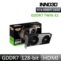 Inno3D 映眾 GeForce RTX 5060TI 16GB GDDR7 TWIN X2 顯示卡(N506T2-16D7-191073N)