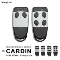 CARDIN S449 QZ1 QZ2 QZ3 QZ4 Garage Door Remote Control Clone Duplicator Gate Keychain 433.92MHz Rolling Code