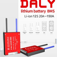 DALY 12S Li-ion Lithium Ion BMS 48V 20A 30A 40A 50A 60A 80A 100A 120A 150A Balanced Board For Electric Bicycle Bike