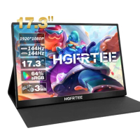17.3 Inch 144Hz Portable Monitor ADS-IPS Gaming Extended Screen with VESA Hole Support Type C HDMI-Computer External Display