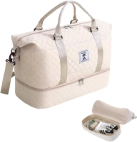 Travel Duffle Bag with Shoe Compartment Large Weekender Tote for WomenCarry on Overnight BagGym Duff