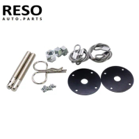 RESO Universal Arrived Car Plus Flush Hood Latch Pin Kit Racing Auto Engine Locks Bonnet Locking Hood Kit