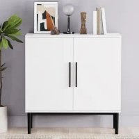 Storage Cabinet, Modern Accent Buffet Cabinet, Free Standing Sideboard and Buffet Storage with Door, Wood Buffet Sideboard for B