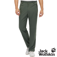 【Jack wolfskin 飛狼】男 俐落剪裁休閒長褲 登山褲『軍綠』