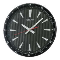 【SEIKO 精工】立體時標 滑動式靜音造型時鐘 掛鐘(QXA802K)