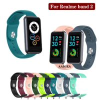 18mm Soft Silicone Strap for Realme Band 2 Replacement Bracelet