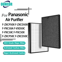 HEPA Filter F-ZXCP50C Active Carbon Filter F-ZXCD50C Replacement Panasonic F-ZXCP50X F-ZXCD50X F-PXC50A F-VXD50C Air Purifier