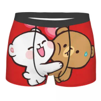 Milk And Mocha Underpants Breathbale Panties Male Underwear Print Shorts Boxer Briefs