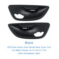 For BMW 5 Series F10/F11/F18 10-17 2PCS Interior Door Handle Bowl Cover Trim