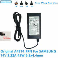 Original A4514_FPN 45W 14V 3.22A AC Adapter For Samsung LED Monitor Power Supply Charger