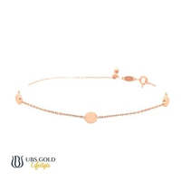 UBS Gold Gelang Emas Luna - Kgv7049 - 17k Adj 18cm-Rose Gold