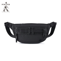【PORTER INTERNATIONAL】自信經典NEW HEAT腰包(黑)
