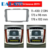 11-430 Car DVD/CD for Toyota Innova 2011+ Radio Stereo Fascia Panel Frame Adaptor Fitting Kit 2 Din