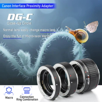 Viltrox DG-C Auto Focus AF Macro Extension Tube Lens Adapter for Canon EOS 2000D 1500D 850D 77D 60D 5D Mark IV 7D 80D 1DS 6D
