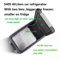 40L Alpicool Auto Car Refrigerator 12V Compressor Portable Freezer Cooler Fridge Quick Refrigeration Home Outdoor Picnic Cool