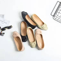 JIEHUA X LISA QUINCY - Poppy Flat Shoes Wanita Best Seller Anti Slip Empuk Elegan BHL 32/H-215 BLACK