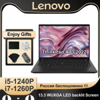 Lenovo Laptop ThinkPad X13 i7-1260P/i5-1240P 2022 Iris Xe 16GB 512GB SSD WUXGA LED Backlight Screen LTE Windows 11 Notebook PC