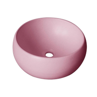 BT-8256-1อ่างล้างหน้าวางบน กลม สตอเบอรี่