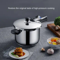 304 Stainless Steel Pressure Cooker Soup Meat Kitchenware Uncoated Non-Stick Cooker Composite Multi-Bottom Pressure Cooker