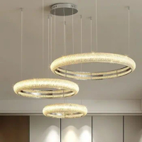 Crystal Led Ceiling Chandelier 2024 New Trend Pendant Lamp For Home Hall Living Room Bedroom Decor Luxury Hanging Lights Fixture