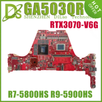 KEFU GA503QR Mainboard For ASUS ‎ROG Zephyrus G15 GA503QW GA503Q Laptop Motherboard With R7-5800HS R9-5900HS RTX3070/V6G 8GB/RAM