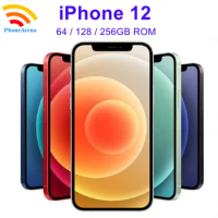 Original Apple iPhone 12 64GB 128GB 256GB ROM 6.1" Genuine Super Retina OLED Face ID NFC IOS Unlocke