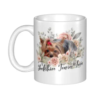 Customized Yorkshire Terrier Mom Yorkshire Terrier Dad Mug DIY Yorkshire Terrier Lover Ceramic Tea Milk Coffee Cup