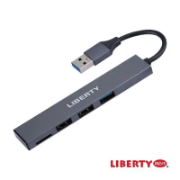 【利百代LIBERTY】LY-301A多功能USB 3.0集線器 讀卡機(即插即用TF/microSD)