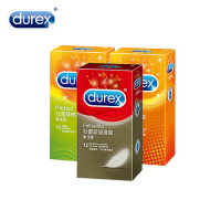 Durex 超薄裝衛生套12入+凸點裝12入+螺紋裝12入  情趣用品/成人用品