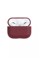 THEIMPRINT SAFFIANO LEATHER AIRPOD PRO 2 CASE - BURGUNDY