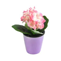 Tanaman Artifisial 15 Cm Begonia Dengan Pot - Pink