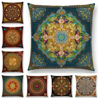 Middle East Sun Moon Ararat Flower Arabesque Cushion Cover Sofa Throw Pillow Case