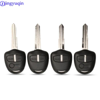 jingyuqin 2/3 Buttons Remote Car Key Shell Case For Mitsubishi Pajero Sport Outlander Grandis ASX MIT11/MIT8 Blade
