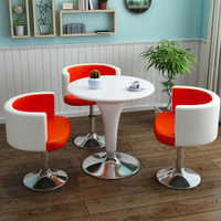 洽談桌商務接待桌椅組合咖啡桌小圓桌茶幾奶茶店陽臺桌椅小沙發4S