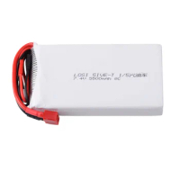 2S 7.4V 5500mAh 8C Lipo Battery T JST XT60 Futaba Balance Plug Connector for RC 5IVE-T 1/5 Gas Car Model Receiver Spare Parts