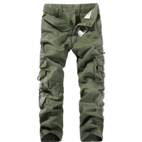 New 2024 Mens Casual Cargo Pants mens pants joggers Pockets Outdoor Trousers Plus Size