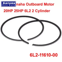 SATURN Piston Ring Set STD For Yamaha Outboard Motor 25HP 25C 2 Cylinder 6L2-11610-00