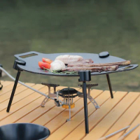 36CM Non-stick BBQ Grill Pan Kit Korean Barbecue Plate Barbecue Meat Pot Plancha Para Cocinar Outdoor Camping Fry Pan
