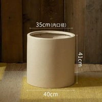 鎂泥花盆輕奢高階感家用大號陶土水泥南天竹發財樹龜背竹盆栽盆子