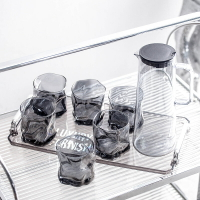 ins玻璃冷水壺家用耐熱創意北歐涼水杯水具杯子套裝飲料茶壺容器