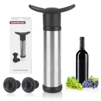 Red Wine Bottle Stopper Creative Fresh-keeping Seal Vacuum Wine Cork Bottle Cap Plug Champagne Sealer Fresh Kitchen Bar Tools