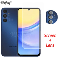 Camera Len Protector For Samsung Galaxy A15 5G Screen Protector Tempered Glass For Samsung A15 5G Glass For Samsung A15 5G Glass