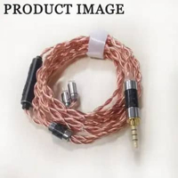 XINHS SINGLE CRYSTAL COPPER WITH MIC / NO MIC EARPHONE IEM UPGRADE CABLE KABEL IEM IVIPQ 3.5mm No Mi