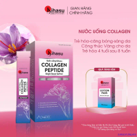 Nước Uống Kihasu Collagen Peptide Saffron Hỗ Trợ Trẻ Hóa, Sáng Da, Mờ Nám Viên uống Essence hộp  ytế
